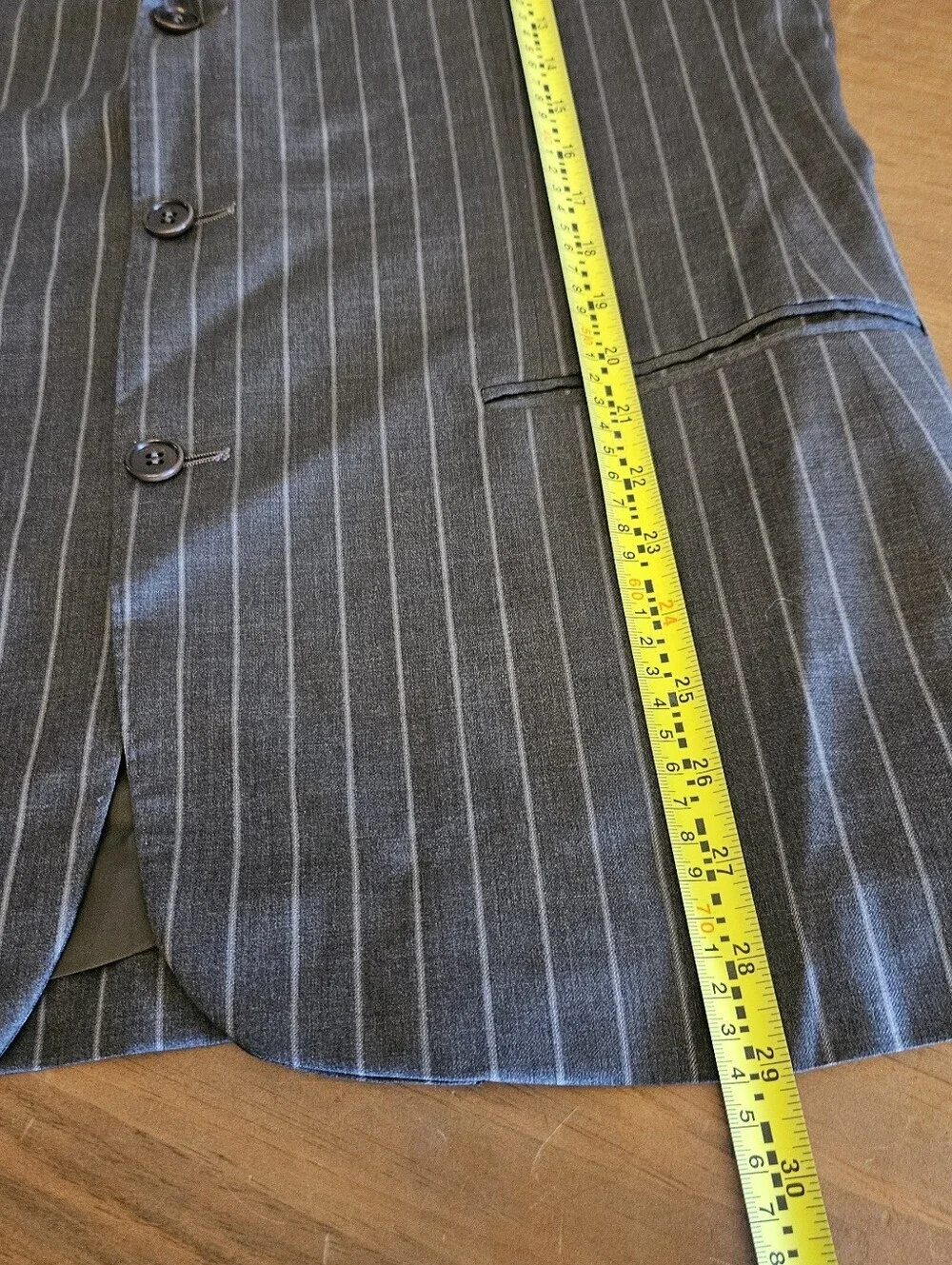 Canali Suit Jacket Brown Pinstripe Striped Blazer Sport Jacket 42R Pure Wool